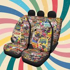 1950s Romance Comic Art Car Seat Cover