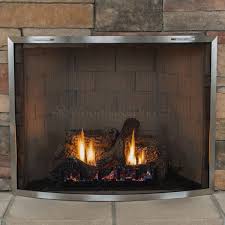 Lumino Stainless Steel Bowed Fireplace