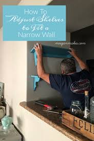 Adjust Shelves To Fit A Narrow Wall