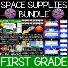 Astronauts need special clothing to live and work in space. First Grade Space Supplies Bundle By Amy Lynn Teaches Tpt