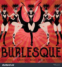 Burlesque Show Poster Invitation Vector Illustration Stock Vector (Royalty  Free) 1722183256 | Shutterstock