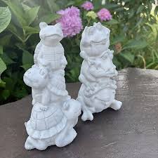 Frog And Turtle Garden Statues 8 Large