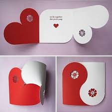If you're rather in the digital tools, use simple handwritten fonts and lay some fun scribbles over your boo's picture in the graphic editor. Yin Yang Double Hearts Card Valentines Cards Valentine Day Cards Cards Handmade