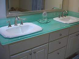 Bathrooms With Glass Countertop Designs