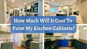 cost to paint kitchen cabinets improovy