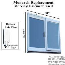 Vinyl Basement Replacement Window