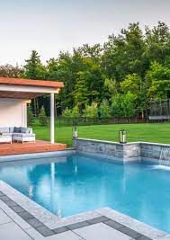 Modern Pool Deck Unilock