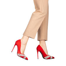 Pantofi dama Trida rosii ❤ Kalapod | All-Shoes.ro