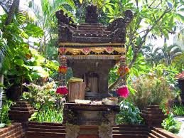 small hindu shrine offering photo