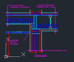 fire rating ceiling floor detail cad