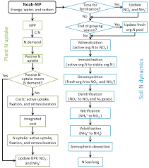 Flow Chart Of The Nitrogen Dynamic Model Org N Organic