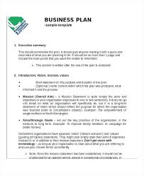 Business Plan Example Word Business Plan Template Word South Africa
