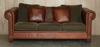 Brown Leather Club Sofa Armchair From