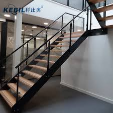 Our range of products include stair glass handrail, balcony glass handrail, ss glass handrail, stainless steel glass handrail and glass handrail. Matt Black Stainless Steel Stair Glass Railing Design