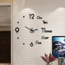Diy Big Modern Wall Clock