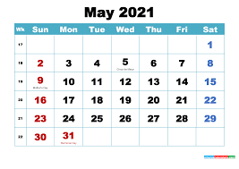 Add your notes, official holidays before you print. Printable May 2021 Calendar Word Free Printable 2021 Calendar With Holidays Monthly And Yearly
