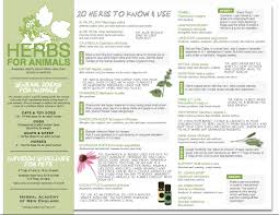 Free Herbs For Animals Chart Herbal Academy Blog
