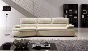 Ascoli White Leather Sofa 4 Seater