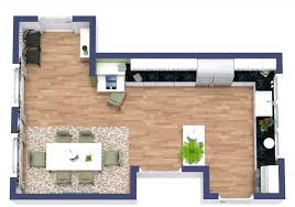 L Shaped Kitchen Floor Plan With Dining