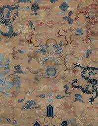 antique oriental art deco rug