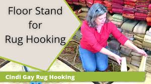 floor stand for your rug hooking frame