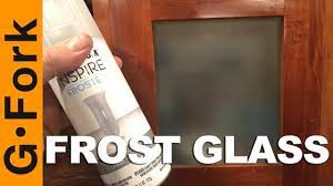 frosted glass spray paint how to