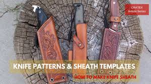 Again these templates are free to download, print and make your own. Knife Templates Cratex