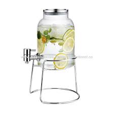 100oz clear glass water pot large