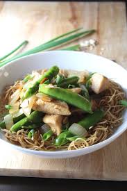 chinese almond en with noodles