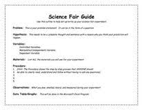 Science Fair   Sequoia Parents Association Research paper for a science fair project   CMPP Studios