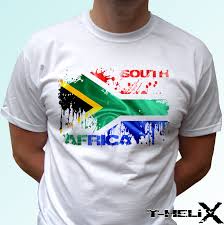 south africa flag white t shirt top