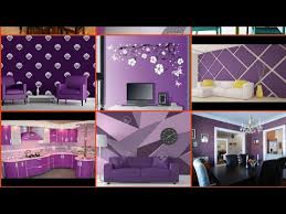 Purple Colour Wall Paint Design