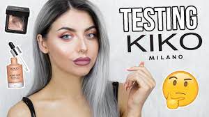 testing kiko makeup full face first