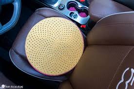 Car Seat Cushion Free Crochet Pattern