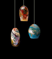 Blown Glass Lights At Dragonfire Gallery In Cannon Beach