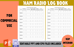 ham radio log book kdp interior
