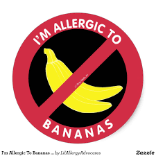 Im Allergic To Bananas Allergy Symbol Kids Classic Round