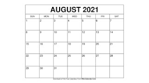 Like every month, august gives us plenty of opportunities to have fun with our socials. Free Printable August 2021 Calendars