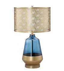 Sky Blue Gold Glazed Table Lamp T273