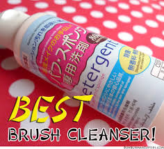 makeup brush cleanser daiso detergent