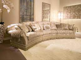 Upholstered Semicircular Sofa For