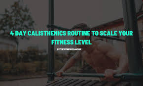 4 day calisthenics routine to scale