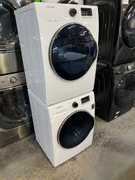 white samsung compact front load washer