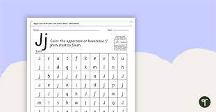 uppercase and lowercase letter maze