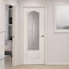 internal pvc doors white glazed