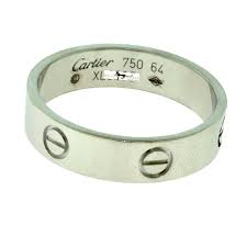 Cartier Love 18k White Gold Ring Size 10 75