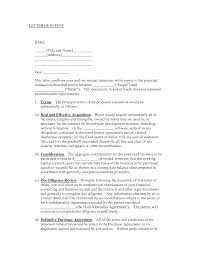 letter of intent template sample internship letter of 