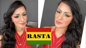 rasta reggae inspired makeup look bob