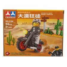 Bộ lắp ghép lego XE MÁY cảnh sát, xe mô tô