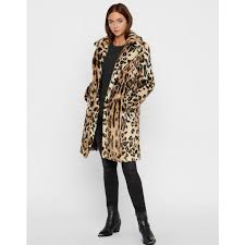 Faux Fur Leopard Coat By Vero Moda